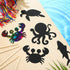 64 Pcs Sea Theme DIY Scratch Cards Set, Birthday Party Supplies Favor, Rainbow Color Scratch Art with Wooden Styluses