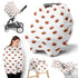 Sweet Jojo Designs Brown White Football Boy Infant Baby Car Seat Cover