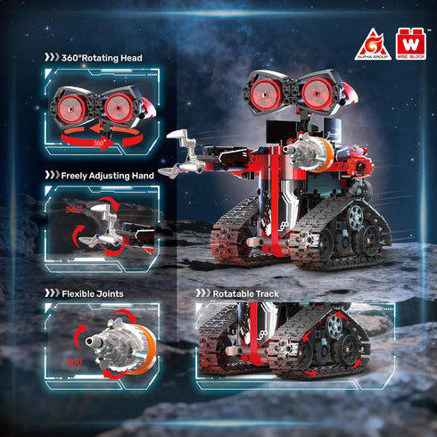 8-12, 533 Set 8+, 8 9 10 11 12+ Robot Building Kit, STEM Robotics for Kids Ages Pcs Robot Kits Erector Rc Toy for Kids