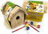 Matty's Toy Stop Paint-A-Barn Gift Set Bundle - Wooden Birdhouse & Bird Feeder (Includes Paints & Brushes) - 2 Pack