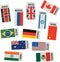 Fun Express Flags Around The World Erasers - 24 Pieces for VBS Vacation Bible School Supplies