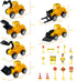 SEERMIA 11-pieces Set 6 5 mini construction vehicles Cake Decoration truck cake toppers construction birthday party