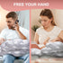 Nursing Pillow Breastfeeding Pillows with Security Fence for Enhanced Support & Comfort Removable Cotton Cover