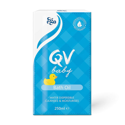 QV 250ml Baby Bath Oil -Moisturising Formula Helps Revive Large Areas of Dry or Sensitive Skin. Suitable for use on Dry