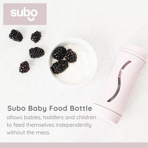 Set Subo Baby Food Bottle Starter | No Mess Baby Toddler Self Feeder | Squeeze Free Design for Purees, Smoothies