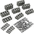 MANNIDOO Classic City Train Tracks, 54 Pieces Railroad Track with 32 Curved,