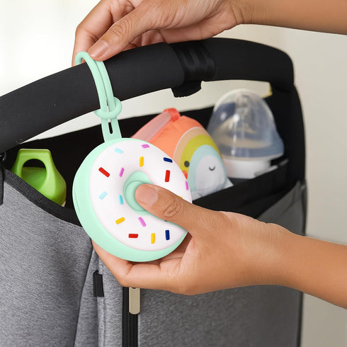 snug toto Baby Pacifier Holder Case BPA-Free Silicone Donut Design | Travel Pacifier Case for Diaper Bag Essentials