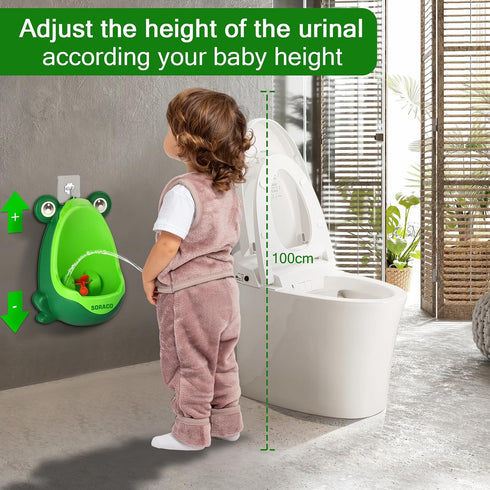 Cute Frog Potty Training Urinal for Boys - Green
