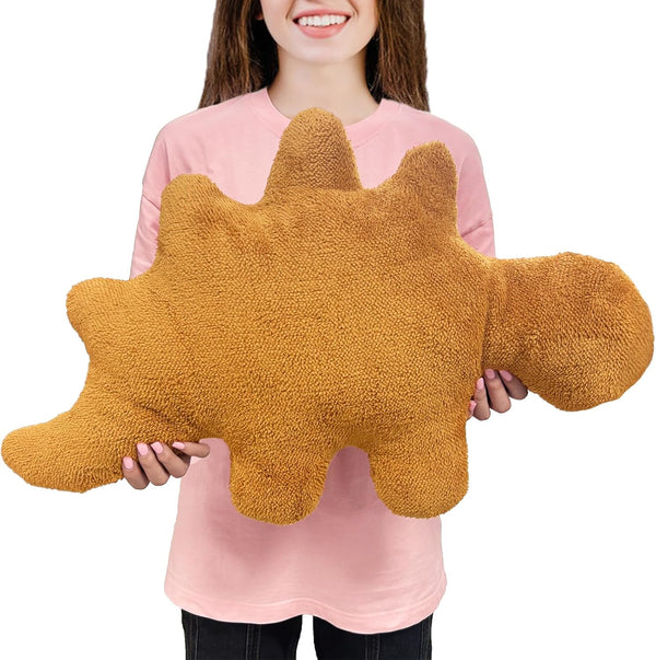 Dino Nugget Pillow Large - 23.8" Dinosaur Stuffed Animal Gifts, Chicken Nugget Plush Room Decor for Kids