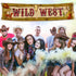Cowboy Party Decorations, Western Scene Setters for Cowboy Decorations Party, Wooden House Barn Banner
