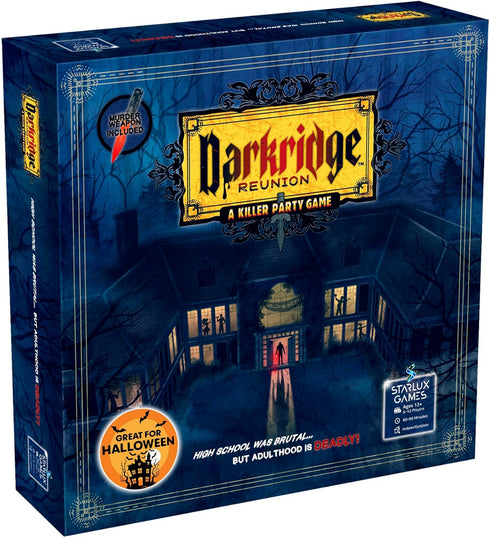 The Murder Mystery Game: Darkridge Reunion | Real-Time Thrills for Adults & Teens, 6-12 Players, Dinner Party Game