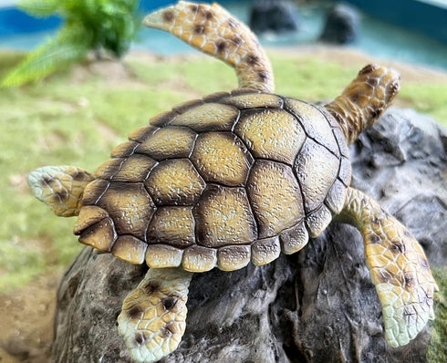 Gemini&Genius Sea Turtle Toy: Large Marine Animal Figure, Ocean Educational Toy, Backyard Garden Decoration