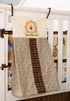 CribMATE African Lion Themed Diaper Organizer (Golden-Brown, Animal Print)