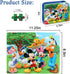 Puzzles for Kids Ages 4-8 100 Pieces - Educational Learning Jigsaw Puzzles in Metal Box for Boys and Girls