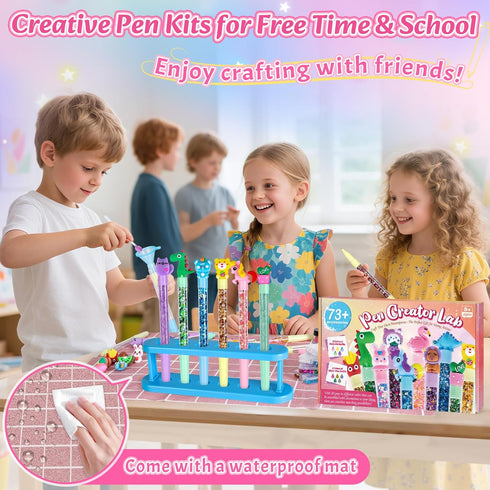 73+ 20 5 6 7 8 9 10 11 12 Subao DIY Glitter Gel Pens Making Kit,Pen Creator Studio,Make Your Own Sparkly Colorful
