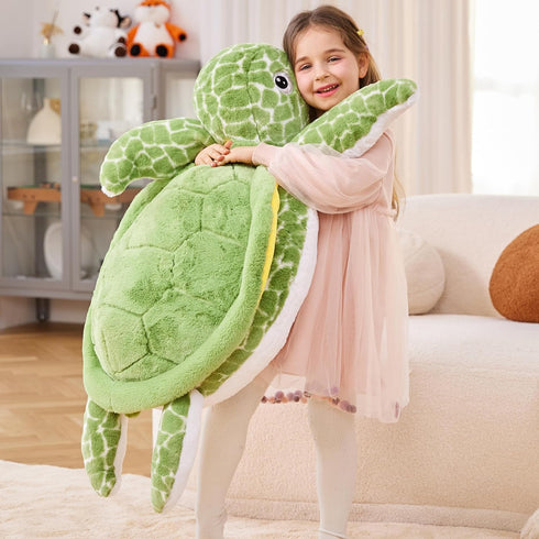Toys,30" IKASA Giant Sea Turtle Stuffed Animal Plush Toy,Big Large Jumbo Soft Cute Huge Size Fat Fluffy Plushy