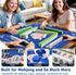Kabeyoe 31.5''x31.5'' American Mahjong Mat with Rules, Non-Slip Waterproof Mahjong Table Mat, Noise-Reducing Mahjong