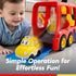 2-4, 2 3 4 5 4 Pack Vroomix JOVA Toddler Truck Toys for Age Carrier Transport Trucks for Kids Year Old Boy, Car Toys
