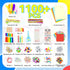 1100+ Set, 3 4-8, 8-12, SMILESSKIDDO Arts Craft Supplies for Kids - PCS Toddler DIY Craft Art Supply Portable Layered