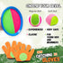 Toss and Catch Ball Set - Outdoor Games, Beach Games, Lawn Games, Gifts for Kids/Adults/Family (6 Paddles, 4 Balls)