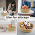 Pro Goleem Small Woven Basket with Gift Bags, Durable 12"X 8" X 5" Rope Basket for Storage, Baby Toy Basket with Handles