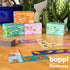 Set 3 boppi Dominoes Picture Game for Toddlers - Colourful Food Themed Montessori/STEM Dominoes for Children - Games