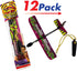 Glider Flying Slingshot Plane Toy (Pack of 12), Pinata Filler Party Favors, Play Foam Airplanes for Kids & Adults