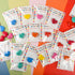 Ulema 28Pcs Colorful Heart Crayons with Cards, Valentines Day Gifts for Classroom, Girl Boy Birthday Gift Goodie Bags