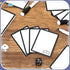 Teling 50 Pcs Reusable Dry Erase Cards - Blank Playing Cards with 5 Black Marker Pens for DIY Games, School & Office
