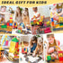 Set 4-6 5-7, 3+ Coodoo Kids Games Magnetic Tiles Road with Extendable Magnetic Crane, City Construction Building Toys
