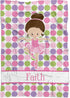 Ballet Blanket - Pink Dot Ballerina Personalized Name Blanket