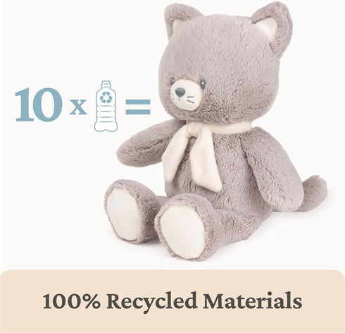 100% 13 GUND Baby Sustainable Kitten Plush, Stuffed Animal Made from Recycled Materials, Spring Decor for Babies