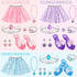 3+ LJZJ Princess Dress Up Toys & Jewelry Boutique, Girls Role Play Gift for Year Old Girl Toddler B-Day Party Favors