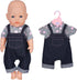 ebuddy 6 Sets Doll Clothes Outfits - for 43cm New Born Baby Dolls, 15inch Baby Dolls, American 18 inch Girl Doll
