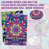 24 Liliful Pcs Mindful Coloring Book Bulk for Adult DIY Art Stress Relief Drawing Book with Relaxing Mindfulness