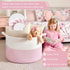 21.7" 21.7" 13.8", INDRESSME XXXLarge Storage Basket with Handle, Pink Laundry Basket for Nursery Stuffed Animal