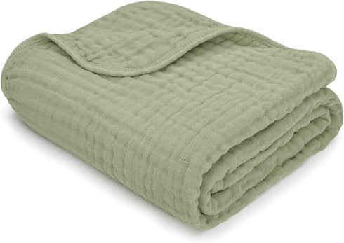 Comfy Cubs 3 Pack, 3-6 Easy Swaddle Blanket, Large for Months Infants and Muslin Baby Blanket Bundled