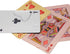 Jucoan 6 Decks of Playing Cards - Waterproof Plastic Poker Cards, Gold Foil, Standard Index, (2 Gold, 2 Silver, 2 Pink)