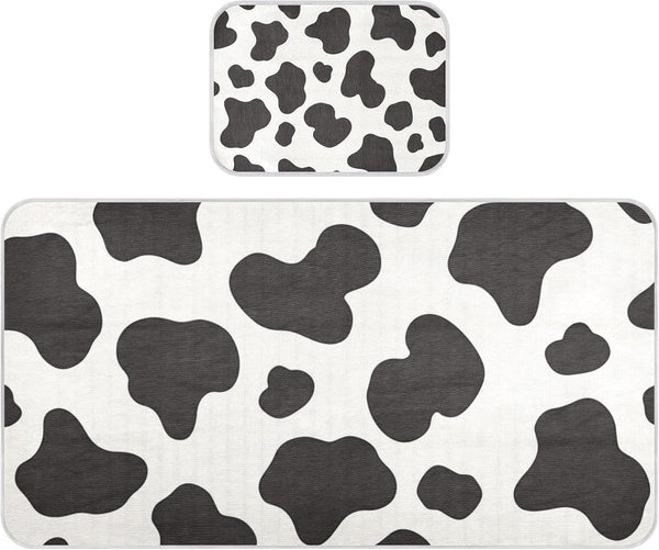 EtherSpher Cow Print Black White Cooling Baby Mattress pad Protector 28" x 52"