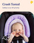 2-in-1 GoldBug Baby & Toddler Car Seat Head Support - Plush Purple