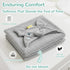 (0-5 HECCEI Toddler Hooded Bath Towel Large Plush Baby Bath Wrap Adorable Grey Elephant Design Ultra Soft Absorbent