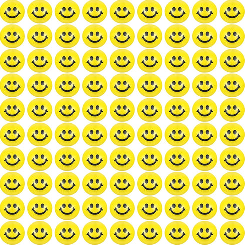 Vinsot 100 Pcs Stress Balls Bulk Smile Face 2 Inch Funny Stress