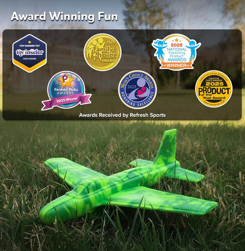 3 4 5 6 7 8 9 4-6 Summer Foam Airplanes - Best Outdoor Toys for Kids + Year Old Boys - Best Toy Stuffers Gift & Boy