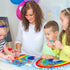 Geyee 2 Pcs Double Sided Rainbow Alphabet Arc Mats Colorful Foam Abc Letters and Arc Mats for Alphabet Recognition