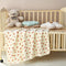 Brnabiou Ultra Soft 6-Layer Muslin 100% Cotton Baby Blanket 41"x41" Breathable Lightweight Strawberry