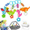 Baby Toys for 0-12 Months - Soft Rattle Wind Chime Car Seat Crib Stroller Hanging Toys for Boys and Girls