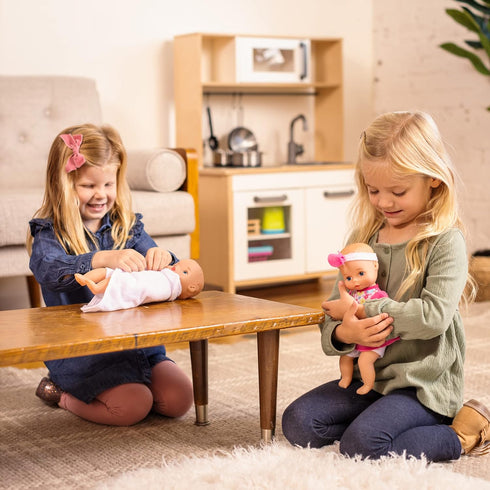 Softina Pink Toy Doll for Baby's First Bathtime, Lifelike Features, Machine Washable, Ages 1+