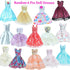 BJDBUS 6 Pcs Ball Mini Gown Dress for 11.5 inch Girl Doll Clothes Playset