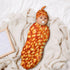 Qiohoey 3D Funny Realistic Food Baked Beans Saltine Cracker Newborn Baby Swaddle Blanket with Beanie Hat, Receiving