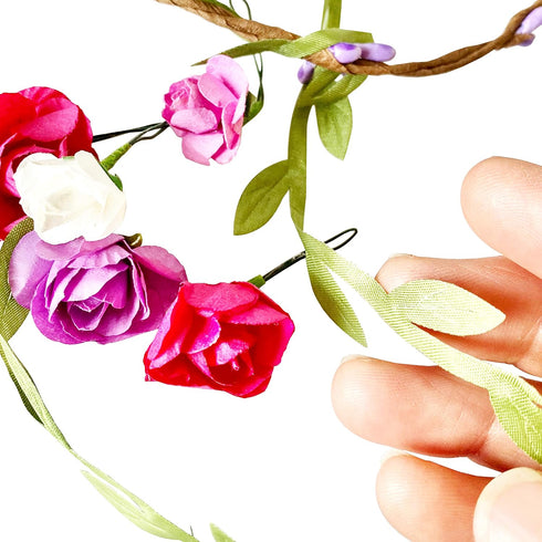 Hapinest Make Your Own Flower Crowns and Bracelets Craft Kit for Girls, Gifts Ages 6-10 Years Old and Up